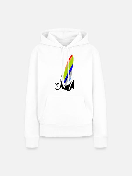 Brandung - Frauen Premium Bio Hoodie - Weiß