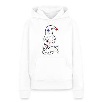 Harlekin 2 - Frauen Premium Bio Hoodie - Weiß - Vorne - Julia (174cm)