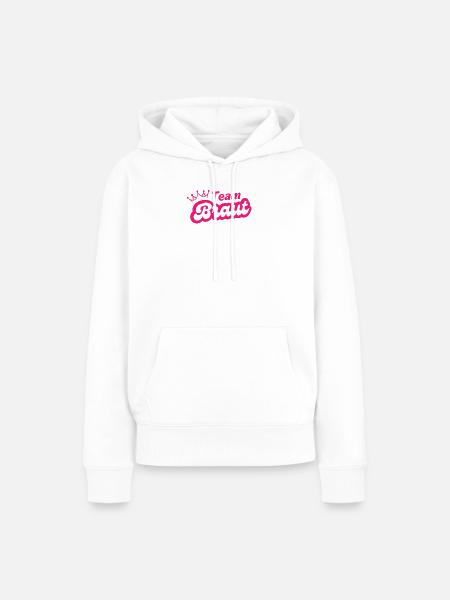 Team Braut - Frauen Premium Bio Hoodie - Weiß