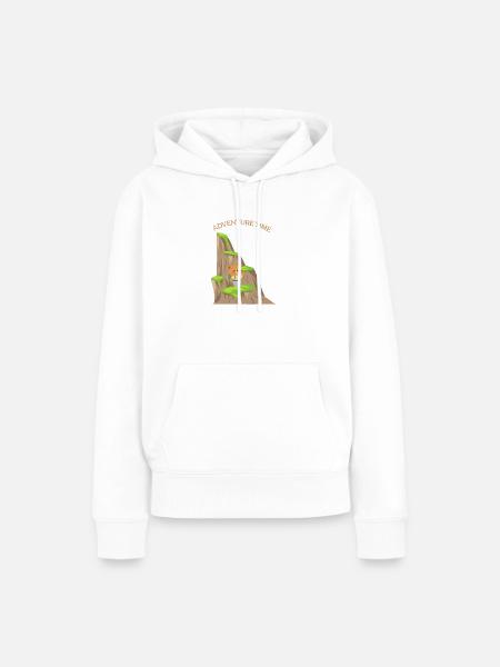Kleiner Bär auf großer Tour - Frauen Premium Bio Hoodie - Weiß