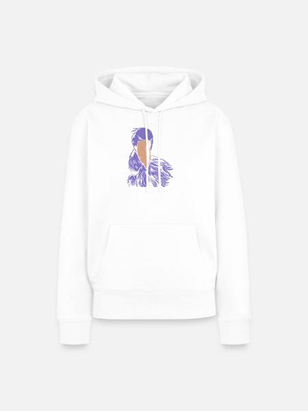 Schuhschnabel Vogel Shoebill - Frauen Premium Bio Hoodie - Weiß