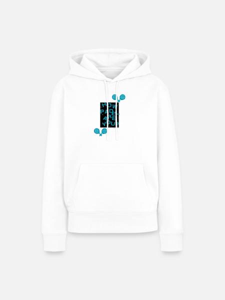 How Padel are you? - Frauen Premium Bio Hoodie - Weiß