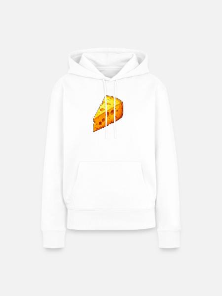 Käse - Frauen Premium Bio Hoodie - Weiß