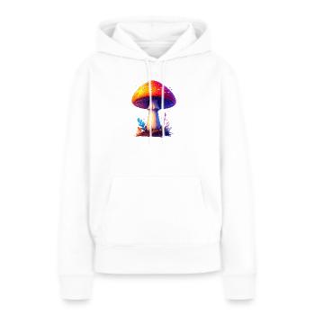 Fliegenpilz - Frauen Premium Bio Hoodie - Weiß - Vorne - Julia (174cm)