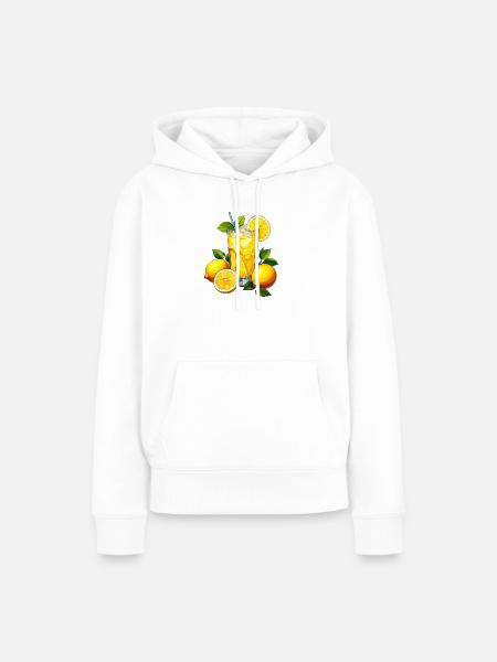 Zitronenlimonade - Frauen Premium Bio Hoodie - Weiß