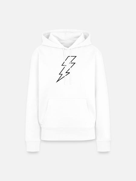 Blitz - Frauen Premium Bio Hoodie - Weiß