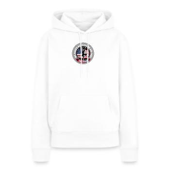La danse de la liberté 250 ans - Sweat à capuche Premium bio Femme - blanc - Devant - Julia (174cm)