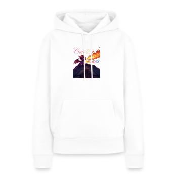Dragon mignon et mortel - Sweat à capuche Premium bio Femme - blanc - Devant - Julia (174cm)