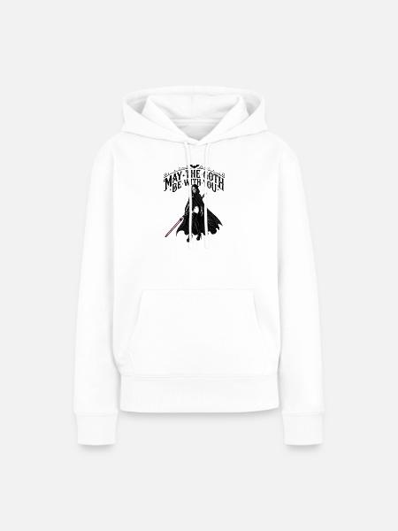 Heldin - Frauen Premium Bio Hoodie - Weiß