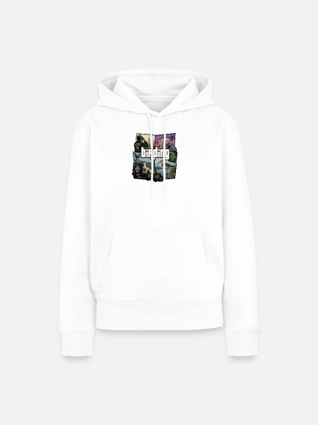 Birding – Vogelbeobachtung - Frauen Premium Bio Hoodie - Weiß