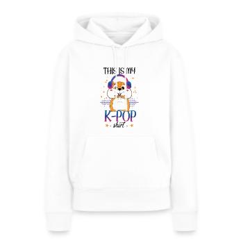 Hamster K-Pop Südkoreanische Popmusik - Frauen Premium Bio Hoodie - Weiß - Vorne - Julia (174cm)