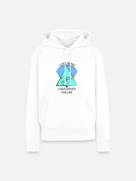 Bus Busfahrer Schulbus Autobus Busfahrerin - Frauen Premium Bio Hoodie - Weiß