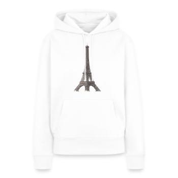 Eiffel Tower - Frauen Premium Bio Hoodie - Weiß - Vorne - Julia (174cm)