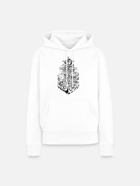 Anchor - Frauen Premium Bio Hoodie - Weiß