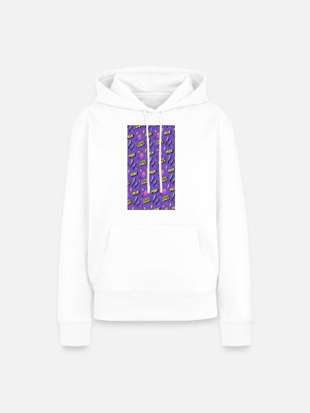 LGBTIQ Pride Month Pattern - Frauen Premium Bio Hoodie - Weiß