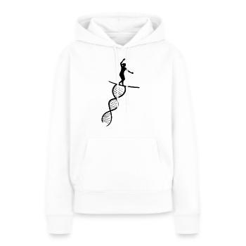 Slackline Tricklining Cadeau Slackliner - Sweat à capuche Premium bio Femme - blanc - Devant - Julia (174cm)