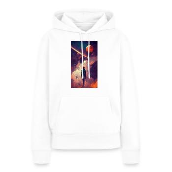 Spike Anime Hommage - Frauen Premium Bio Hoodie - Weiß - Vorne - Julia (174cm)