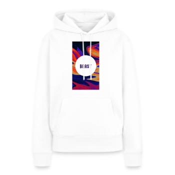 Beast Motivational: Entfessle deine innere Kraft - Frauen Premium Bio Hoodie - Weiß - Vorne - Julia (174cm)