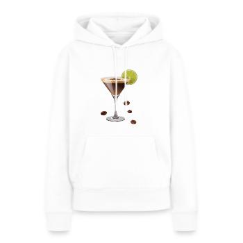 Espresso Martini - Cocktail - Frauen Premium Bio Hoodie - Weiß - Vorne - Julia (174cm)