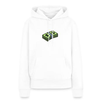 Money dollars 3 colors - Frauen Premium Bio Hoodie - Weiß - Vorne - Julia (174cm)