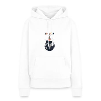 Explorer - Women’s Premium Organic Hoodie - white - Front - Julia (174cm)