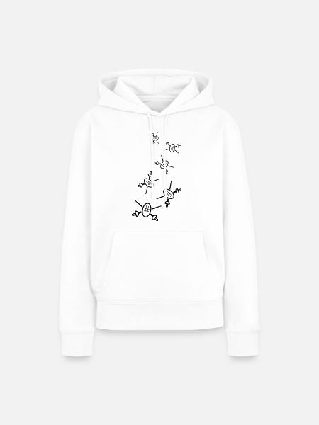 Fechten Schwert - Frauen Premium Bio Hoodie - Weiß