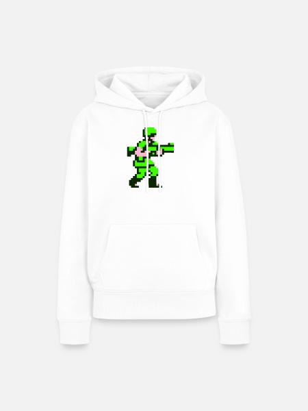Soldat - Frauen Premium Bio Hoodie - Weiß