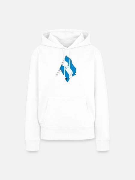 Flagge von Honduras - Frauen Premium Bio Hoodie - Weiß