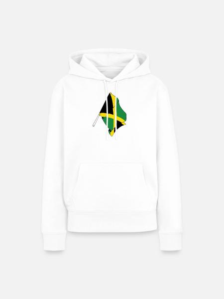 Flagge Jamaika - Frauen Premium Bio Hoodie - Weiß