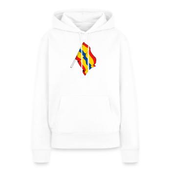Drapeau de la province d'Overijssel - Sweat à capuche Premium bio Femme - blanc - Devant - Julia (174cm)