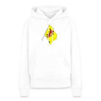Drapeau de la province de Hollande méridionale - Sweat à capuche Premium bio Femme - blanc - Devant - Julia (174cm)