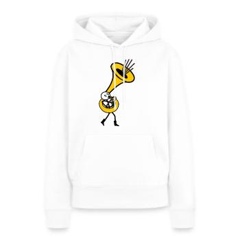 Fanfare tuba player - Women’s Premium Organic Hoodie - white - Front - Julia (174cm)