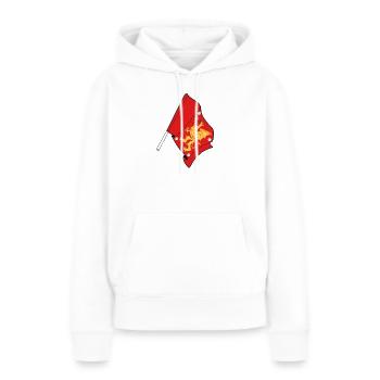 Flagge der Provinz Östergötland - Frauen Premium Bio Hoodie - Weiß - Vorne - Julia (174cm)