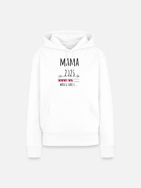 Werdende Mama 2026 Geschenk Schwangerschaft - Frauen Premium Bio Hoodie - Weiß