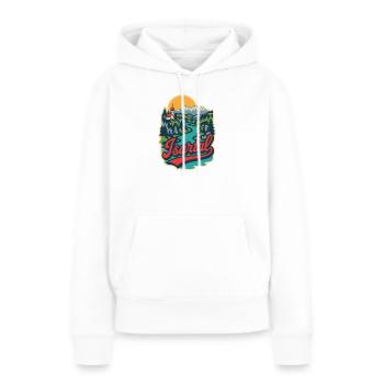 Vallée de l’Isar en Haute-Bavière - Sweat à capuche Premium bio Femme - blanc - Devant - Julia (174cm)