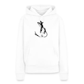 Crazy Schlepper - Frauen Premium Bio Hoodie - Weiß - Vorne - Julia (174cm)