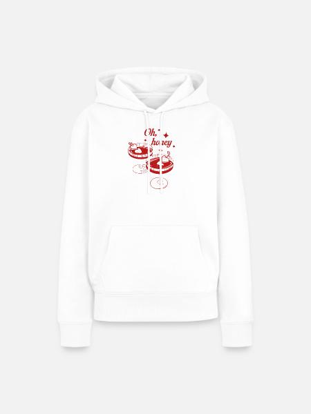Oh, Schatz - Frauen Premium Bio Hoodie - Weiß