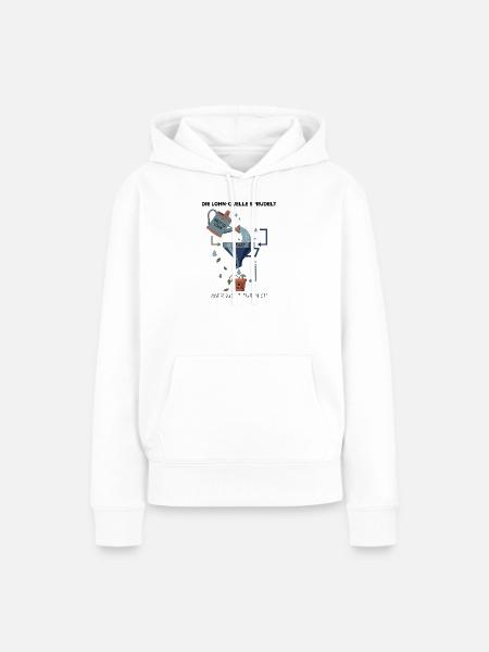 Der Staats Trichter - Frauen Premium Bio Hoodie - Weiß