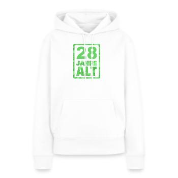 Old 28 - Women’s Premium Organic Hoodie - white - Front - Julia (174cm)