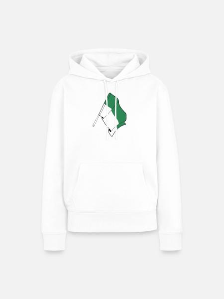 Vlieland-Flagge – Island Pride - Frauen Premium Bio Hoodie - Weiß