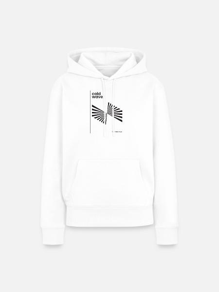 Design eines Cold-Wave-Musikplakats - Frauen Premium Bio Hoodie - Weiß