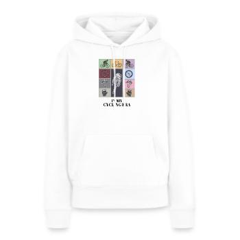 In meiner Radfahrer-Ära lustiges Radfahrer-Shirt - Frauen Premium Bio Hoodie - Weiß - Vorne - Julia (174cm)