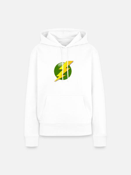 Blitz - Frauen Premium Bio Hoodie - Weiß