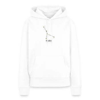 Sternzeichen Krebs - Frauen Premium Bio Hoodie - Weiß - Vorne - Julia (174cm)