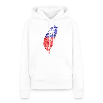Taiwan - Frauen Premium Bio Hoodie - Weiß - Vorne - Julia (174cm)