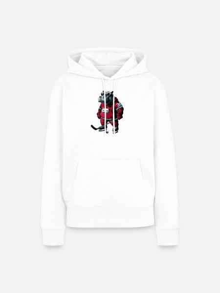 Nilpferde Eishockey - Frauen Premium Bio Hoodie - Weiß