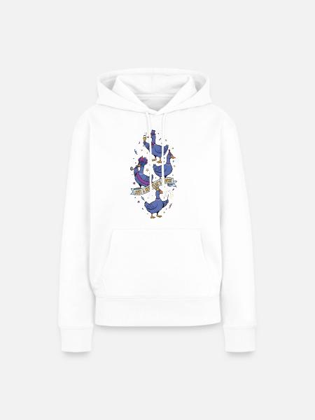 Nur eine Neujahrs-Gans-Feier 2025 Spaß - Frauen Premium Bio Hoodie - Weiß