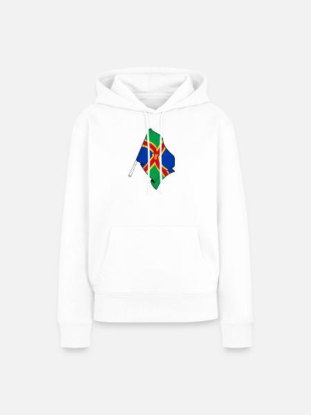 Design – Flagge von Lincolnshire - Frauen Premium Bio Hoodie - Weiß