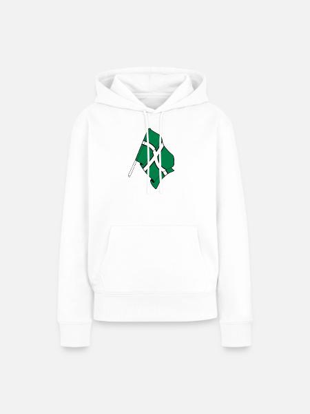 Flagge von Devon - Frauen Premium Bio Hoodie - Weiß
