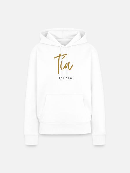 tía est 2026 - Frauen Premium Bio Hoodie - Weiß
